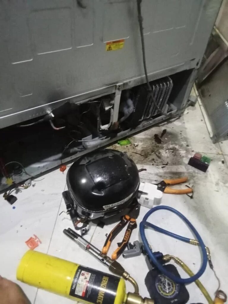 “Refrigerator compressor not running repair process”