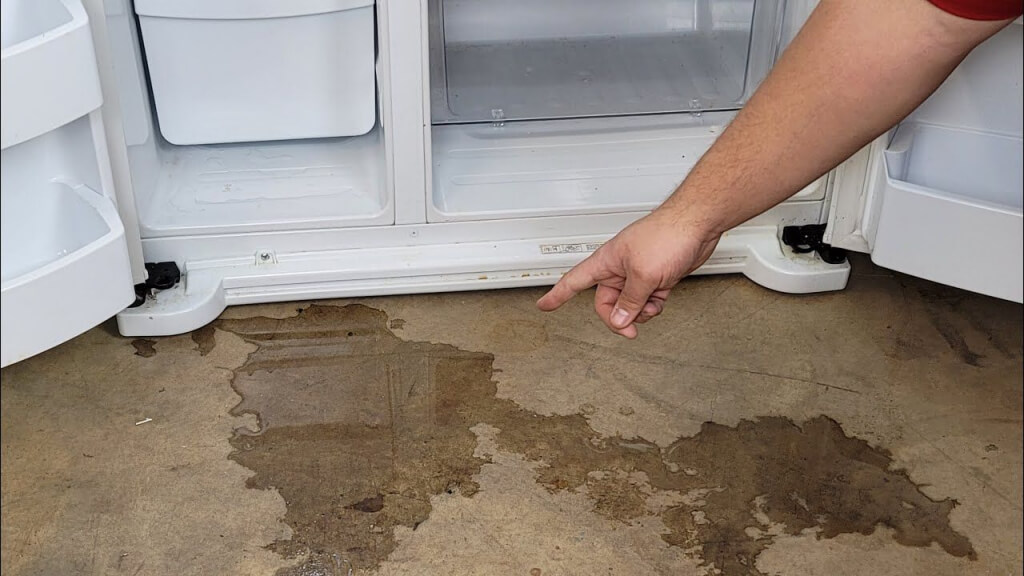 Refrigerator water leakage repair technician